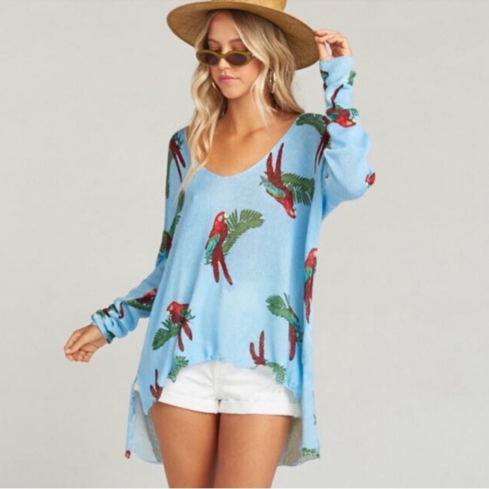 Show Me Your Mumu Canopy Sweater in the "Polly Parrot"